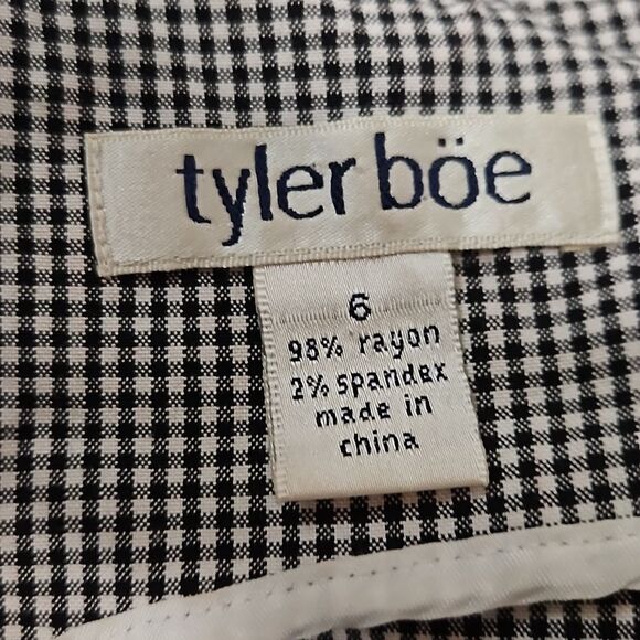 Tyler Boe Black & White Gingham A Line dress size 6 - Picture 9 of 11